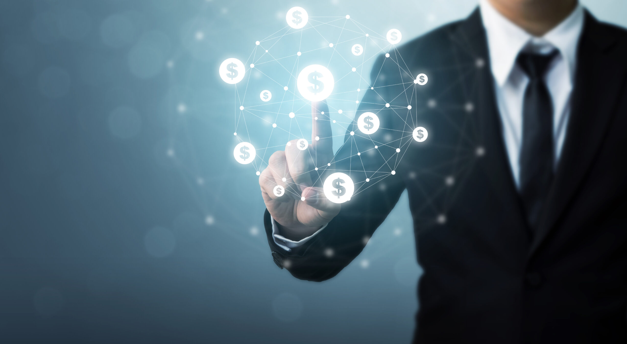 Businessman,Pointion,Dollar,Currency,Icon,,Concept,Online,Transaction,Application,For